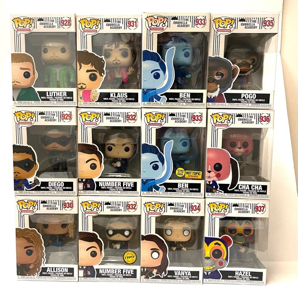 Funko Pop Television The Umbrella Academy Season 1 Wave 1 Almost Complete Bundle